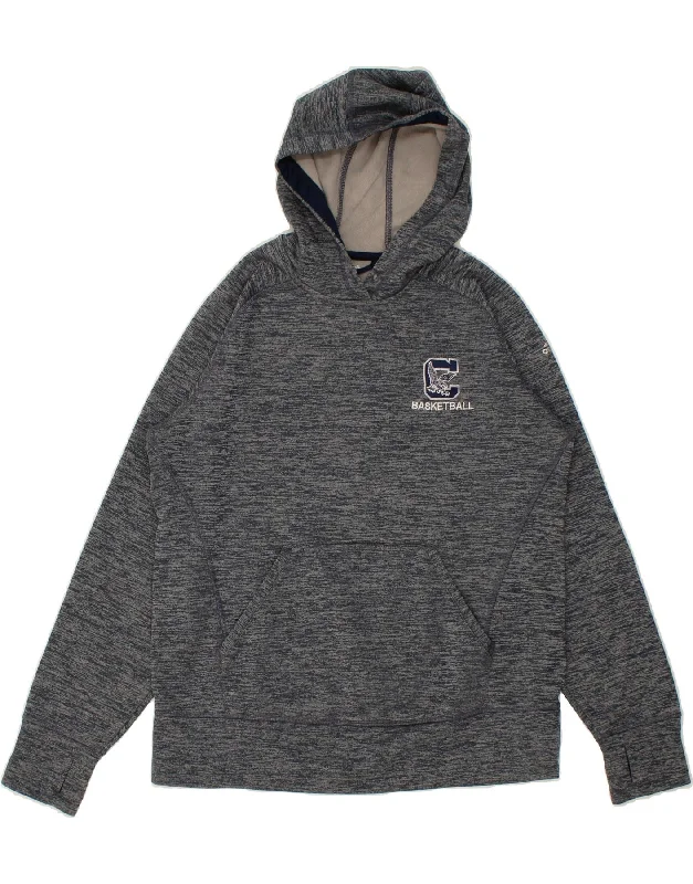 Final Clearance ADIDAS Womens Climawarm Hoodie Jumper UK 16/18 Large Navy Blue Polyester