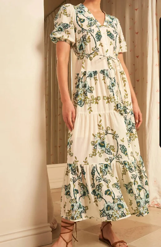 Deal Dash Anyeta Dress In Jasmine Azul