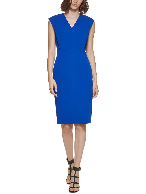 Today’s Deal Womens Knee Length Cap Sleeve Sheath Dress