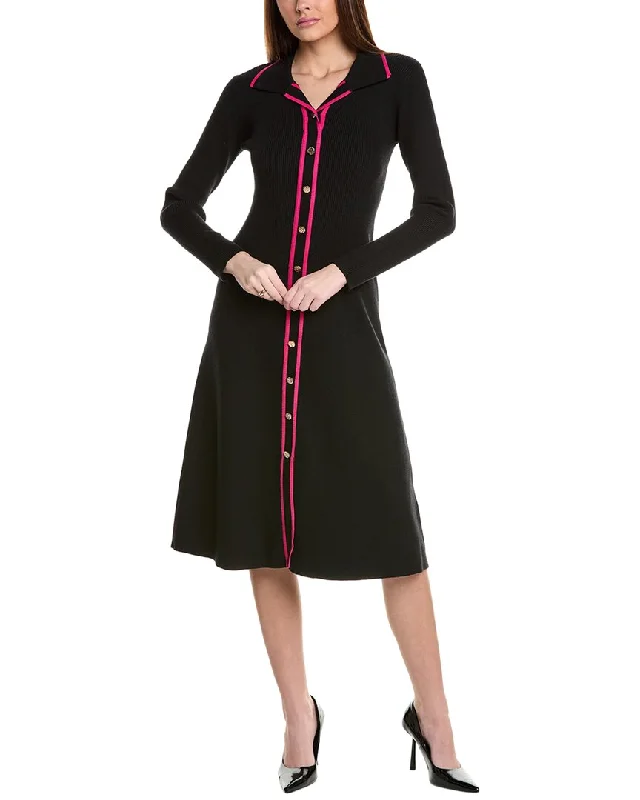 Bargain Blast Elie Tahari The Nadia Button Front Sweaterdress
