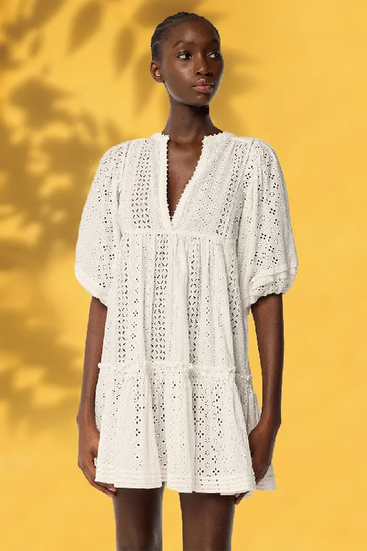 Time-Limited Offer Mini Dress Aria - Natural White