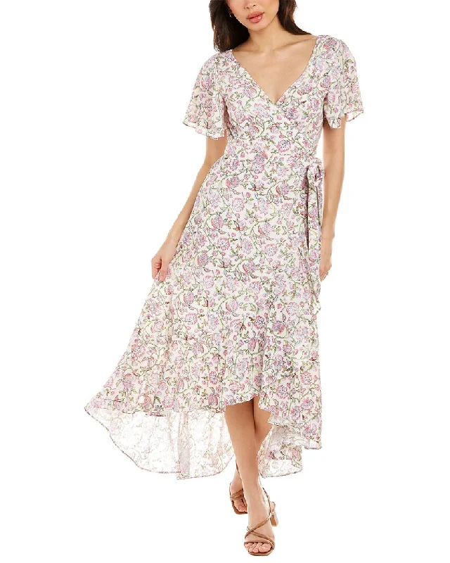 Online Only Celina Moon Ruffle Wrap Dress