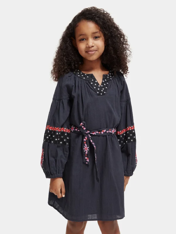 Final Sale Kids - Embroidered cotton dress