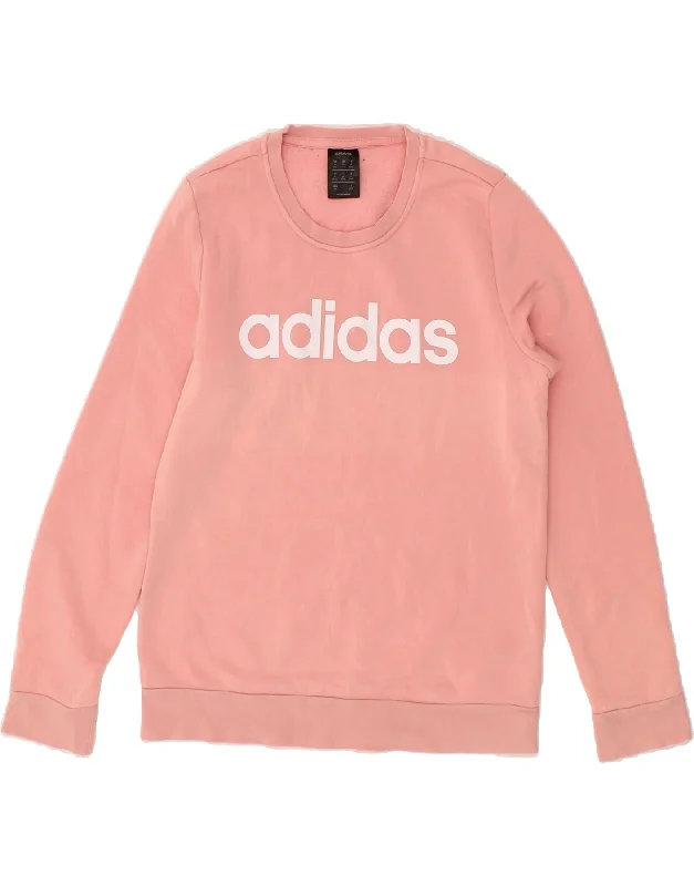 Time-Limited Offer ADIDAS Womens Graphic Sweatshirt Jumper UK 12/14 Medium Pink Cotton Time-Limited Offer ADIDAS Womens Graphic Sweatshirt Jumper UK 12/14 Medium Pink Cotton