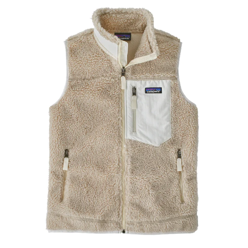 Don't Wait Patagonia Womens Classic Retro-X Vest Natural / Birch White