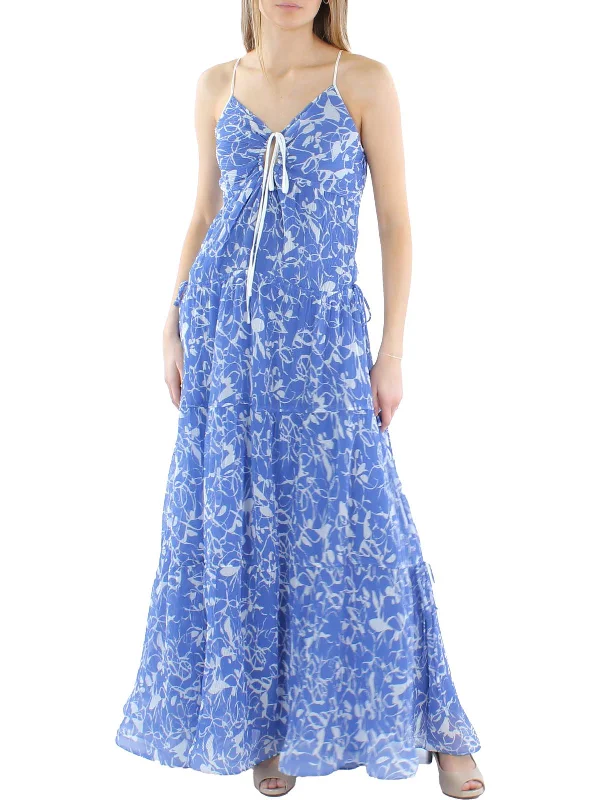 Price Drop Cosima Womens Floral Trapeze Maxi Dress
