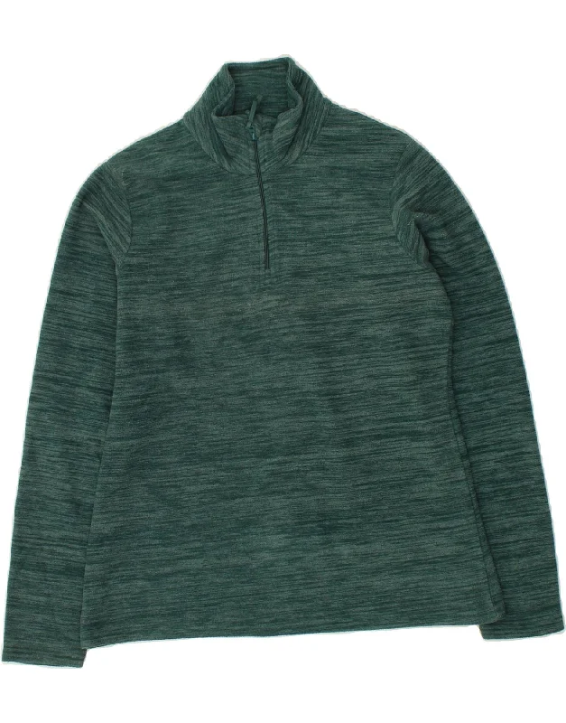 Major Savings MOUNTAIN WAREHOUSE Womens Zip Neck Fleece Jumper UK 12 Medium Green
