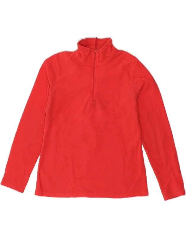 Epic Deals MOUNTAIN WAREHOUSE Womens Zip Neck Fleece Jumper UK 14 Medium Red