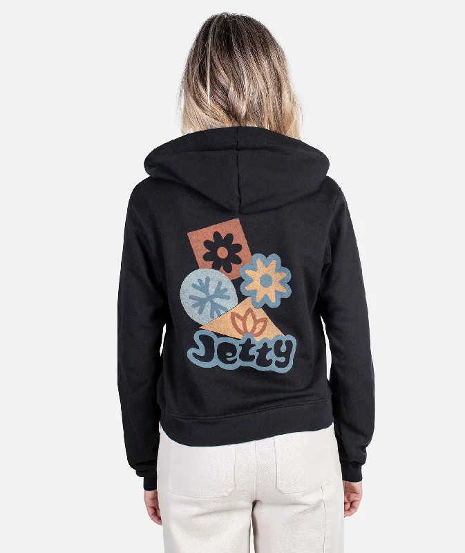 Special Discount Seasons Zip Hoodie - Black