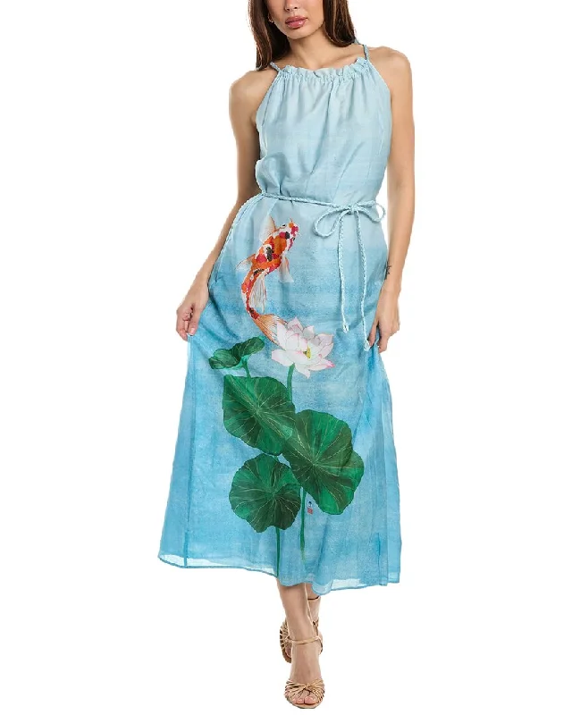 Price Meltdown Tommy Bahama Kayo Koi Silk-Blend Maxi Dress