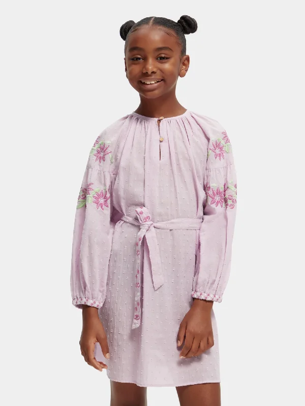 Overstock Kids - Embroidered cotton mini dress