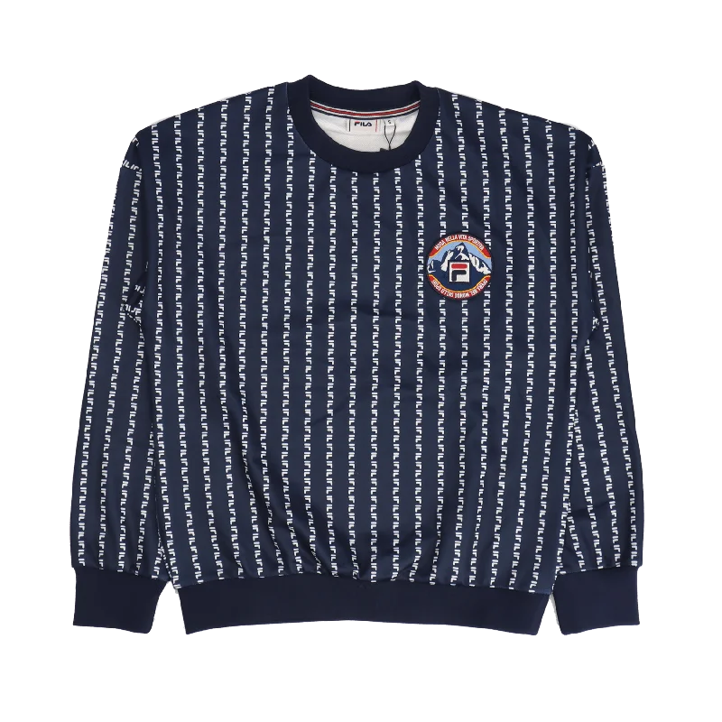 Steals and Deals Kala Aop Crew Shit - Black iris/Bright white