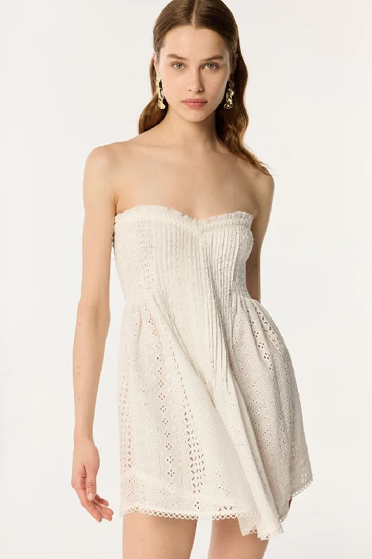 Bargain Prices Bandeau Dress Claire - Natural White