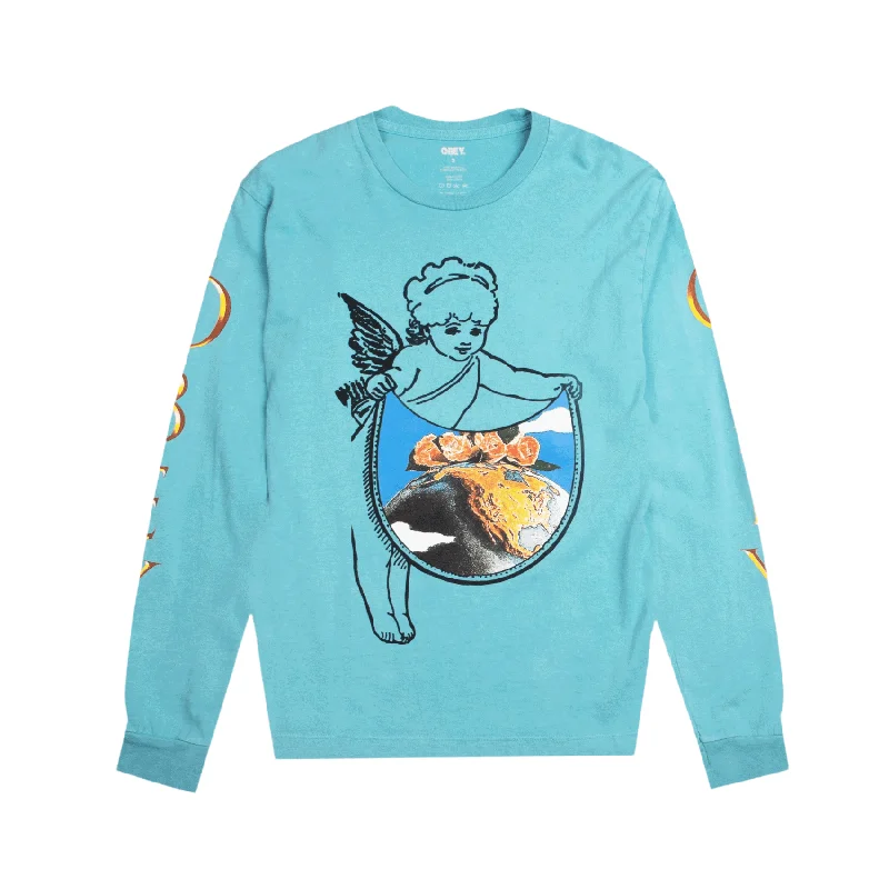 Lowest Price Seraphim Sweatshirt Costum Box Ls Tee - Turquoise Tonic
