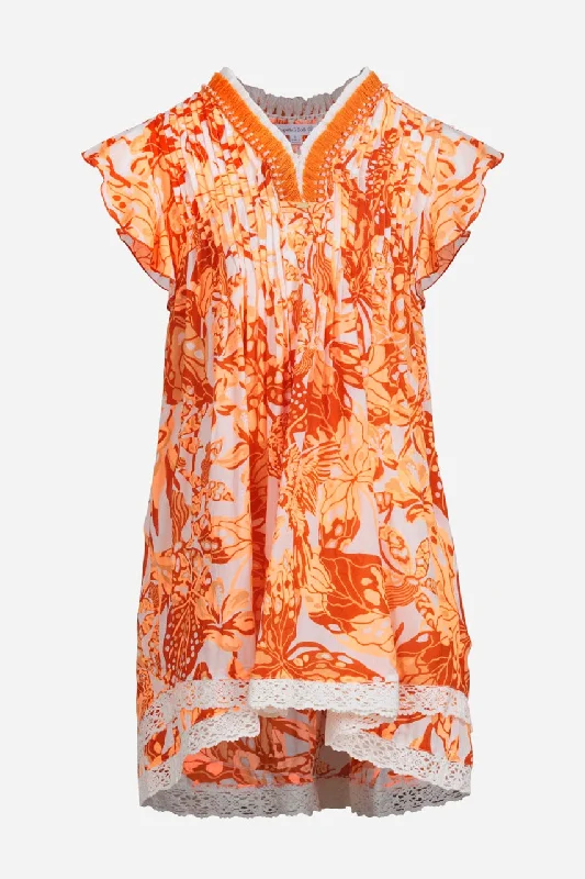 Closeout Sale Kids Mini Dress Sasha - Orange Jengel