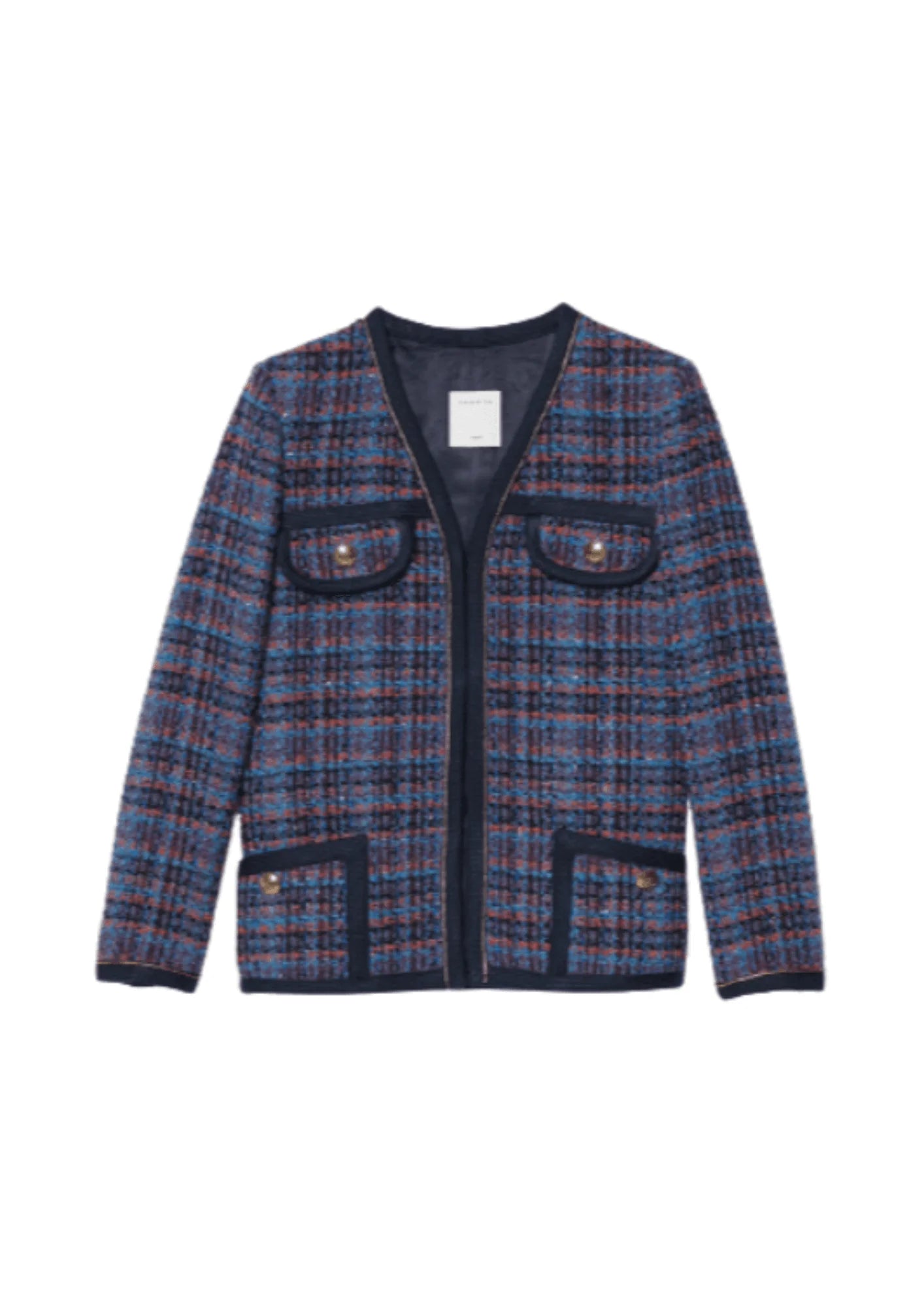 Reduced Prices BLUE CHECKED TWEED JACKET