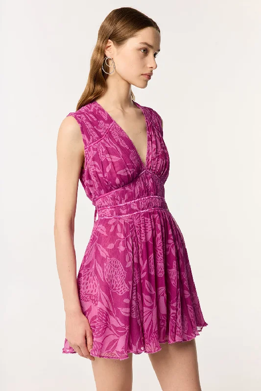 Closeout Mini Dress Ciao - Purple Macro Stelis