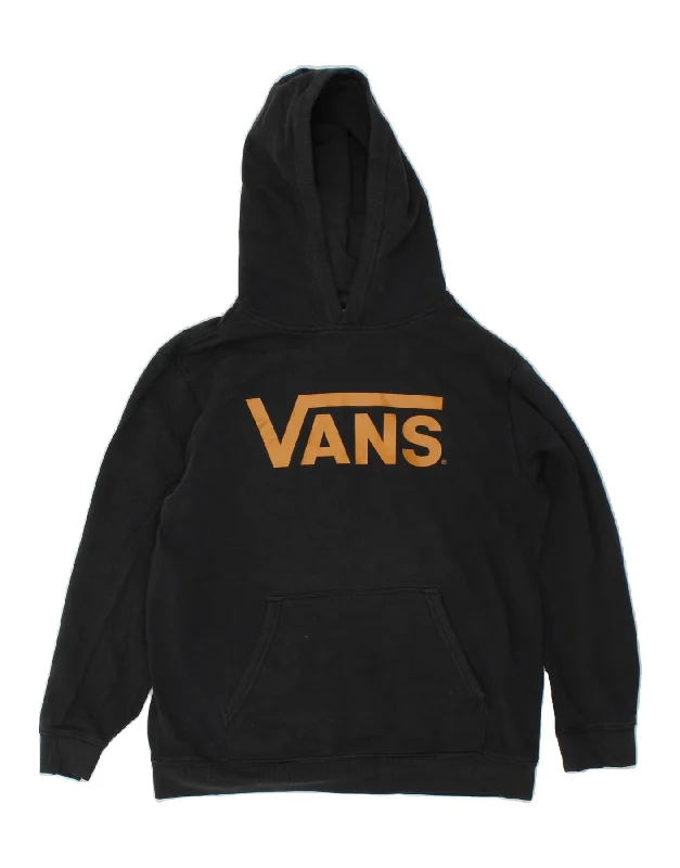 Price Fest VANS Womens Graphic Hoodie Jumper XL Black Cotton