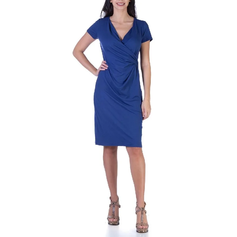 Reduced Prices Womens Surplice Calf Midi Dress