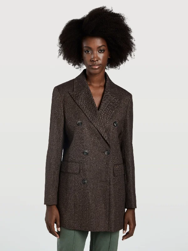 Buy More, Save More Double-breasted Wool and Cotton Blend Coat