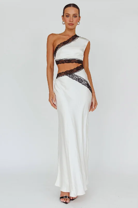 Exclusive Preview Mahli One-Shoulder Maxi Dress Champagne