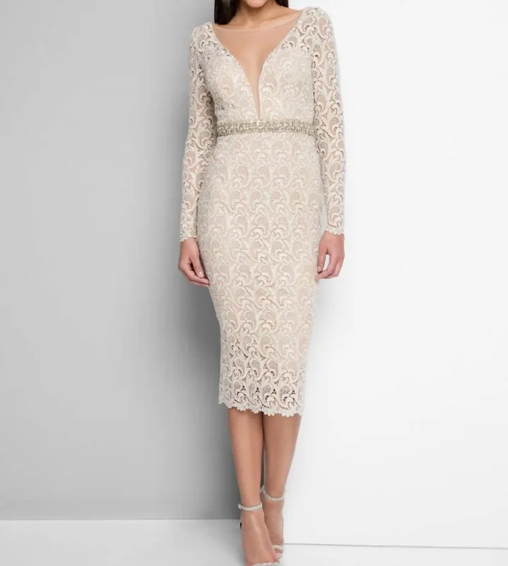 Fantastic Deals Cocktail Dress In Champagne