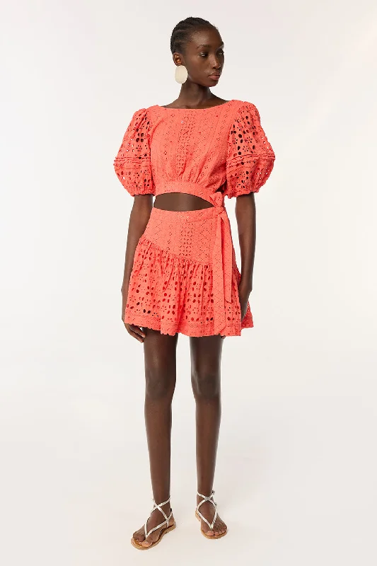 Discount Extravaganza Mini Dress Chantal - Coral