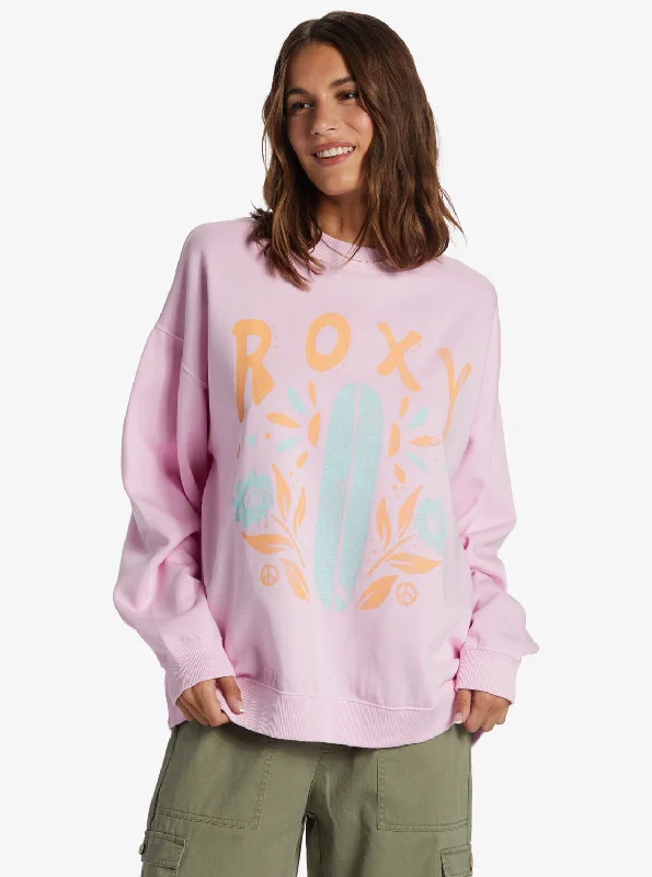 Discount Deals Lineup Oversized Crew Neck Sweatshirt - Pirouette