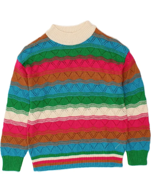 Super Sale LAURA TORELLI Womens Turtle Neck Jumper Sweater UK 14 Medium Multicoloured Super Sale LAURA TORELLI Womens Turtle Neck Jumper Sweater UK 14 Medium Multicoloured