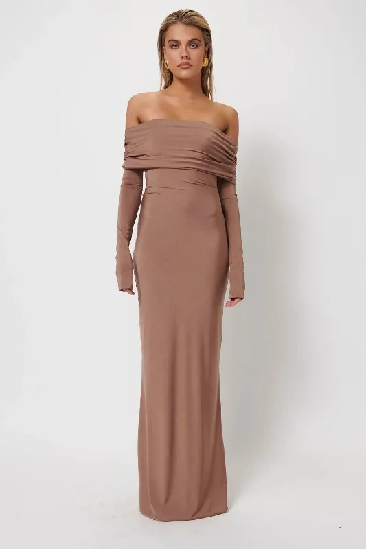 Don’t Miss Out Gwen Gown - Coffee