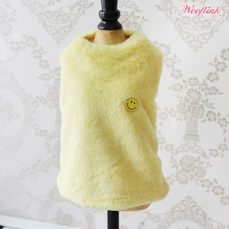 Massive Deals Wooflink Smile Fur Coat - Yellow