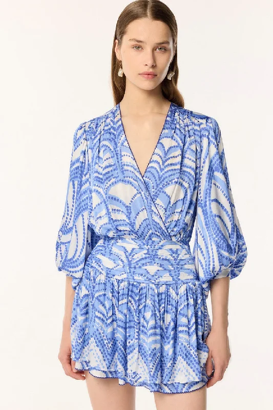 Big Discounts Mini Dress Colleen - Blue Himba