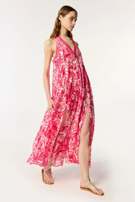 Massive Deals Long Dress Nava - Pink Jengel