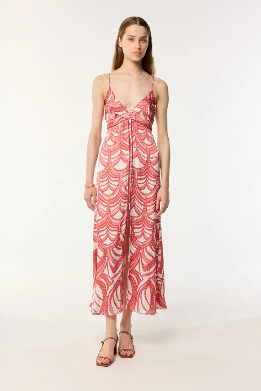 Discount Deals Long Dress Denise - Pink Himba
