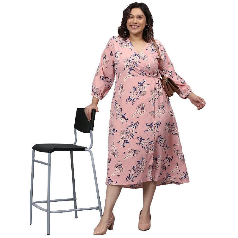Online Only Women Printed Midi-length Dress