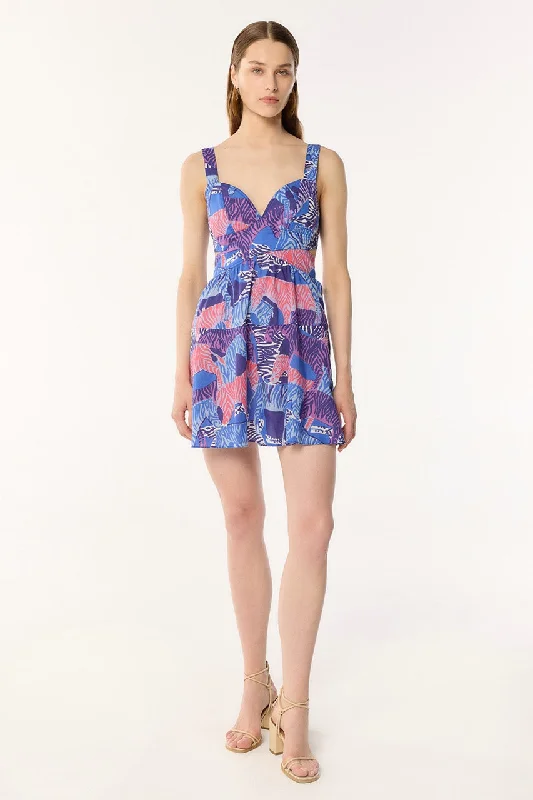 Referral Discount Mini Dress Coco - Blue Ashanti