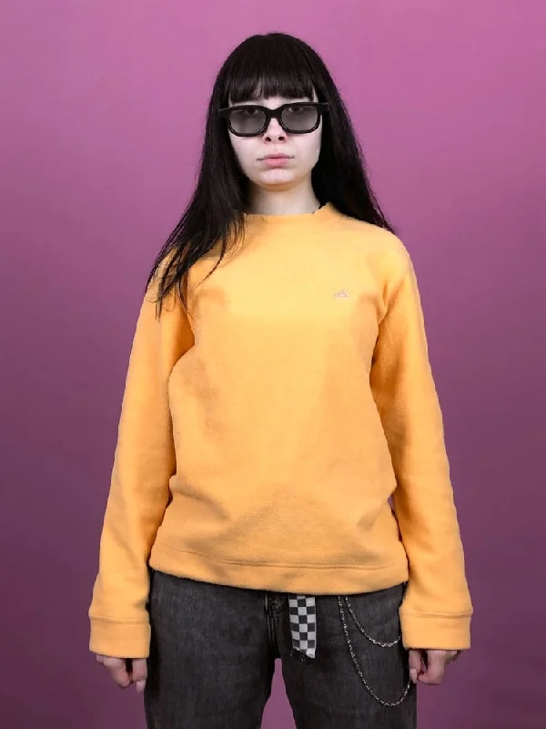 New Deals 90s Adidas Vintage Women's Fleece Sweatshirt - M Orange Polyester