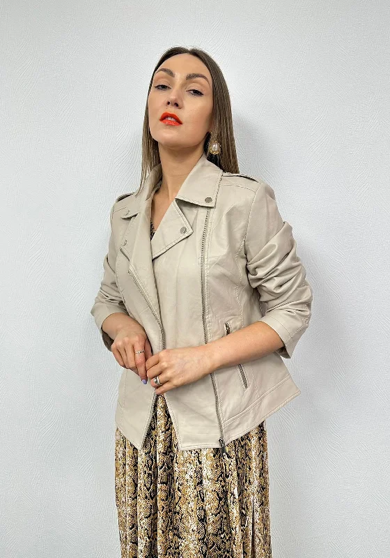 Unbeatable Prices Serafina Collection Biker Jacket, Beige