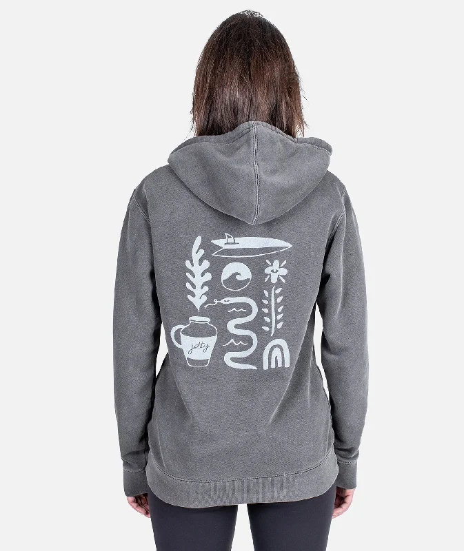 Super Bargain Seaboard Hoodie - Charcoal