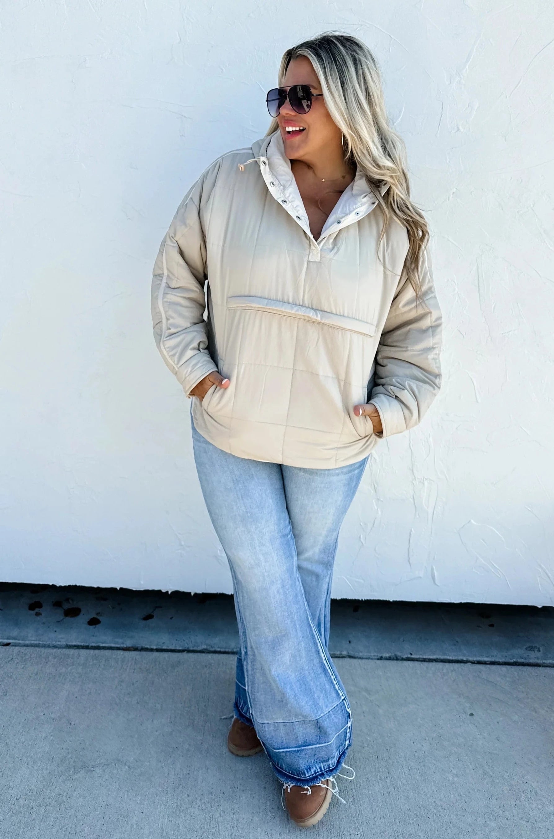 Price Rollback Blakeley Puffer Jacket in Linen