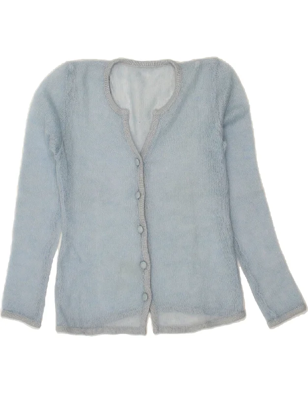 Price Drop VINTAGE Womens Crop Cardigan Sweater IT 44 Medium Blue