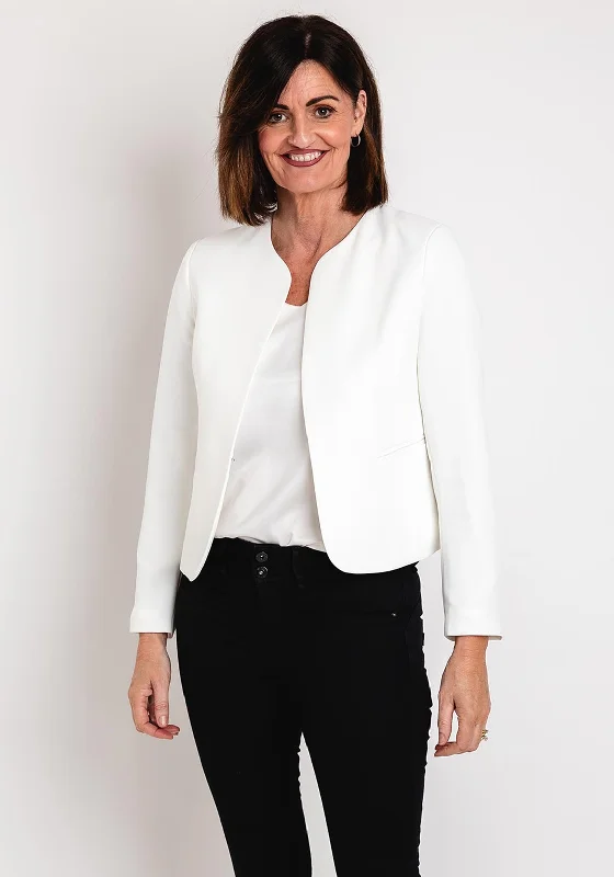 Price Cut Serafina Collection Open Front Blazer, White