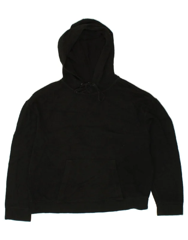 Price Blitz MASSIMO DUTTI Womens Hoodie Jumper EU 36 Small Black Viscose
