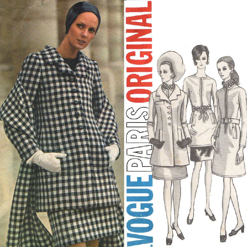 Don't Wait Vogue 2092 1960s Vintage Vogue Sewing Pattern: Nina Ricci Dress, Coat, Tunic, Skirt