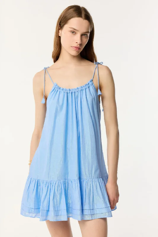 Shop and Save Mini Dress Billie - Light Blue