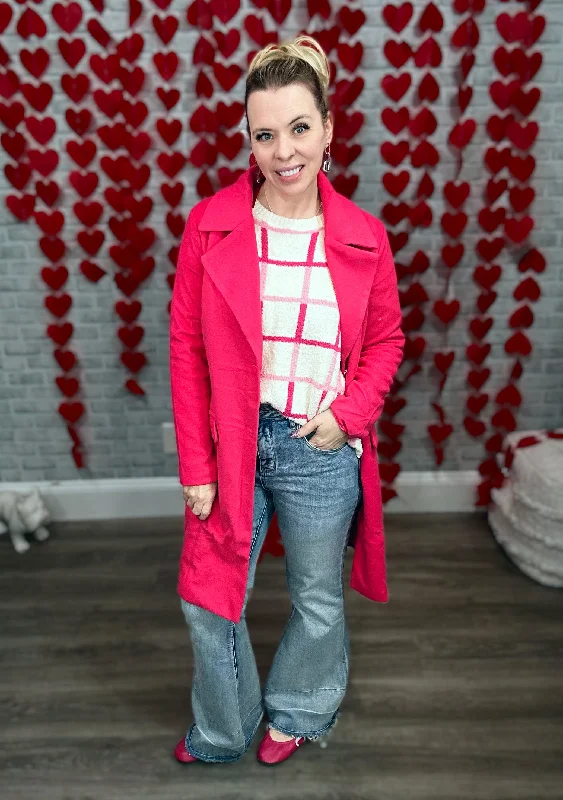 Limited Time Discount Hot Pink "Fashion Week" Coat from Jess Lea