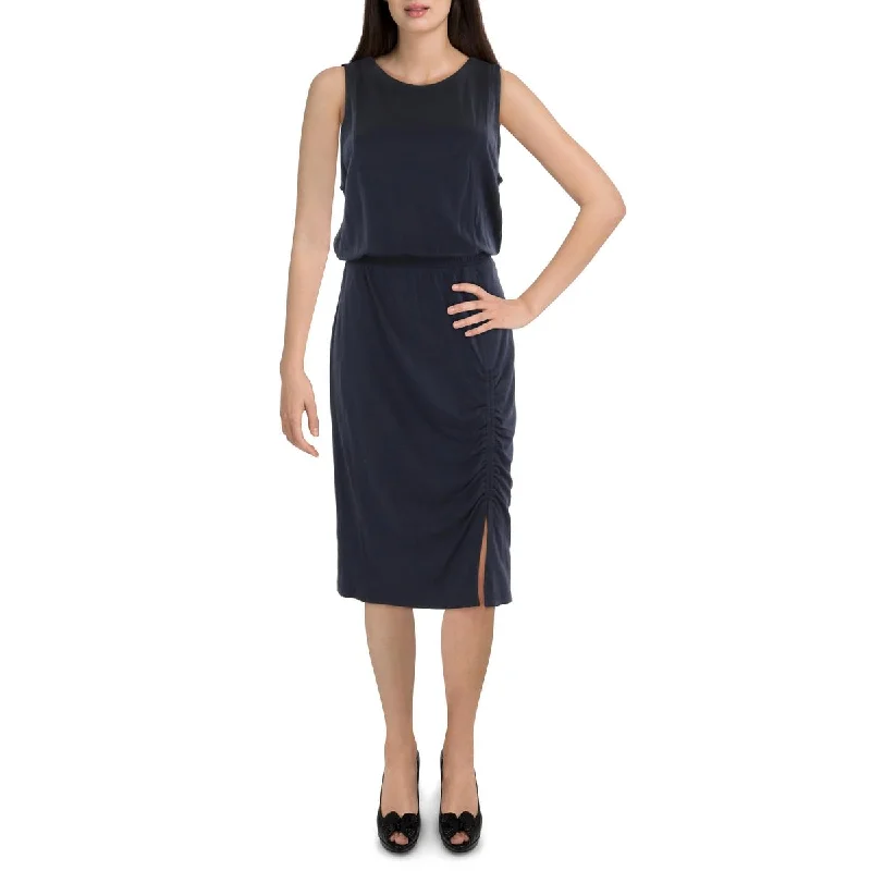 Great Deals Womens Sleeveless Smocked Midi Dress
