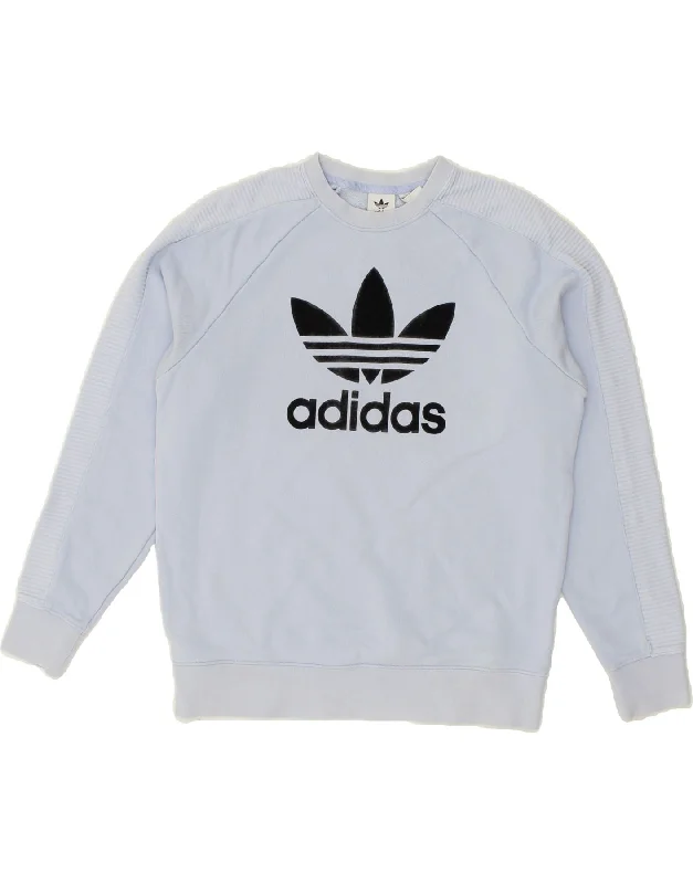 Extra Savings ADIDAS Womens Graphic Sweatshirt Jumper UK 12 Medium  Blue Cotton
