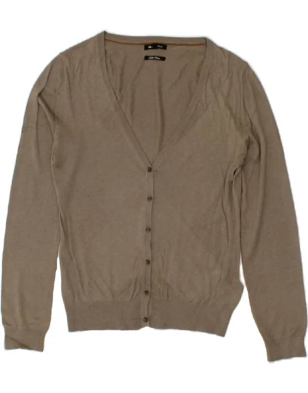 Price Drop Alert MASSIMO DUTTI Womens Cardigan Sweater UK 14 Large Grey Flecked Silk