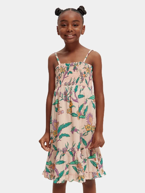 Price Buster Kids - Printed smocked midi dress